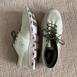 On cloud shoes, like new.  Smoke free home